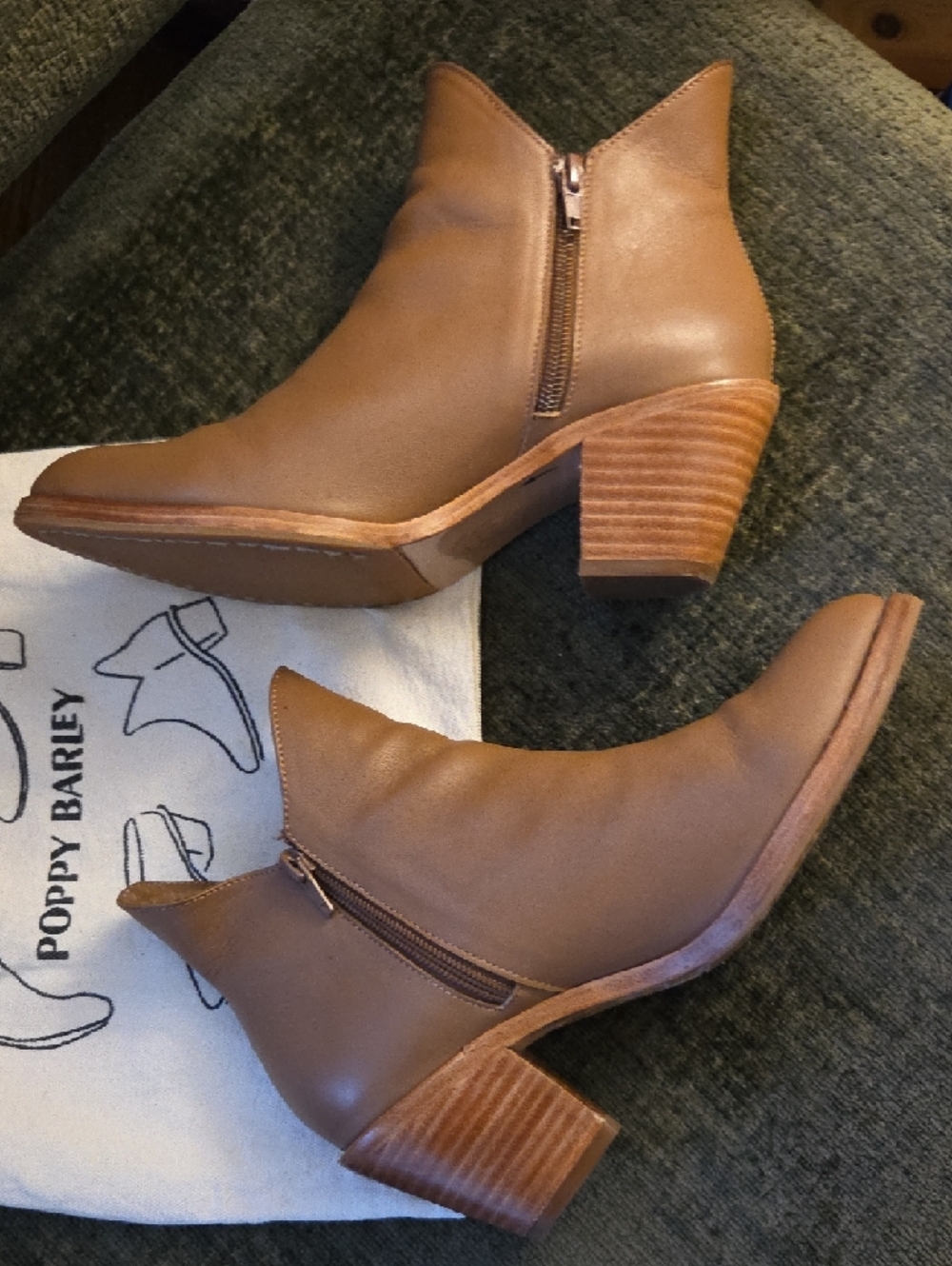 Poppy Barley The Two Point Five Ankle Boot | US Size 7.5 | Colour Praline - Picture 4 of 5